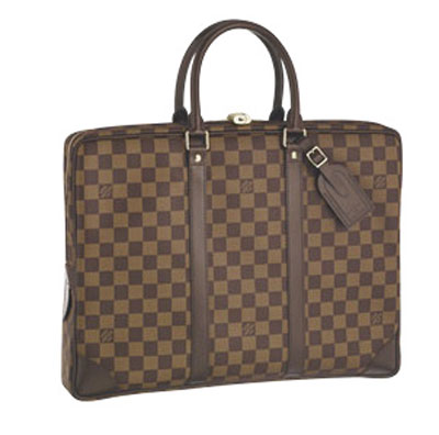 Louis Vuitton Damier Ebene Canvas Porte Documents Voyage PM N41124