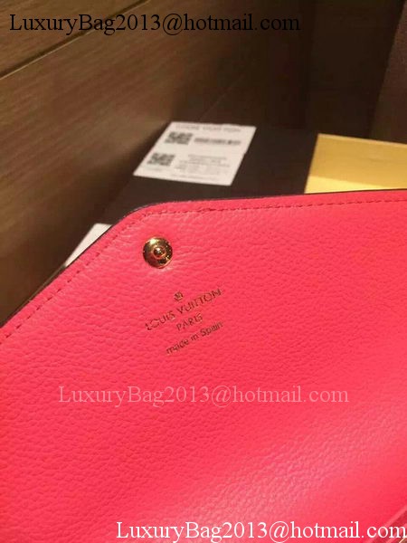 Louis Vuitton Monogram Empreinte Josephine Wallet M61369 Rose Louis Vuitton Monogram Empreinte Josephine Wallet M61369 Rose