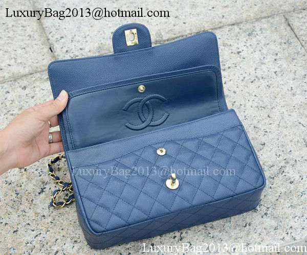 Chanel 2.55 Series Flap Bag Blue Original Cannage Pattern A1112 Gold Chanel 2.55 Series Flap Bag Blue Original Cannage Pattern A1112 Gold
