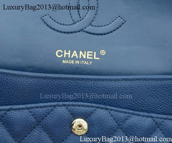 Chanel 2.55 Series Flap Bag Blue Original Cannage Pattern A1112 Gold Chanel 2.55 Series Flap Bag Blue Original Cannage Pattern A1112 Gold