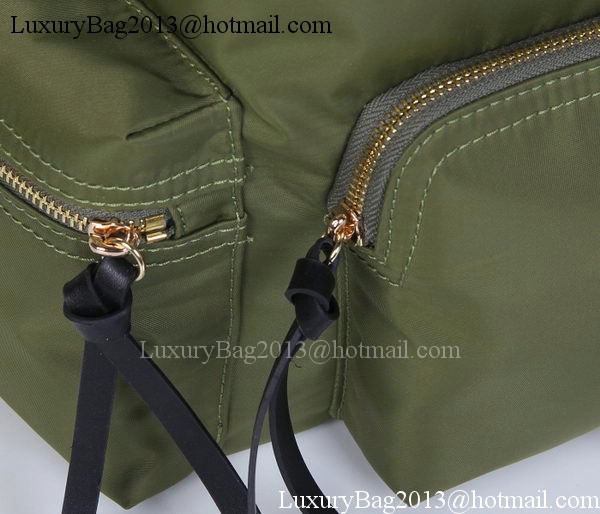Burberry Large Backpack Fabric BU41048 Green Burberry Large Backpack Fabric BU41048 Green