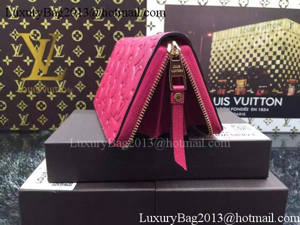 Louis Vuitton Monogram Empreinte Zippy Wallet X60017 Rose Louis Vuitton Monogram Empreinte Zippy Wallet X60017 Rose