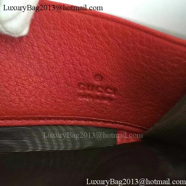 Gucci Leather Zip Around Wallet 456117 Red Gucci Leather Zip Around Wallet 456117 Red