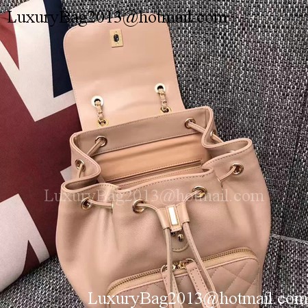 Chanel Original Leather Backpack CHA2590 Apricot Chanel Original Leather Backpack CHA2590 Apricot