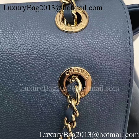 Chanel Original Leather Backpack CHA2590 Blue