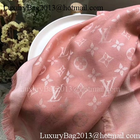 Louis Vuitton MONOGRAM DENIM Scarf M33695 Pink Louis Vuitton MONOGRAM DENIM Scarf M33695 Pink