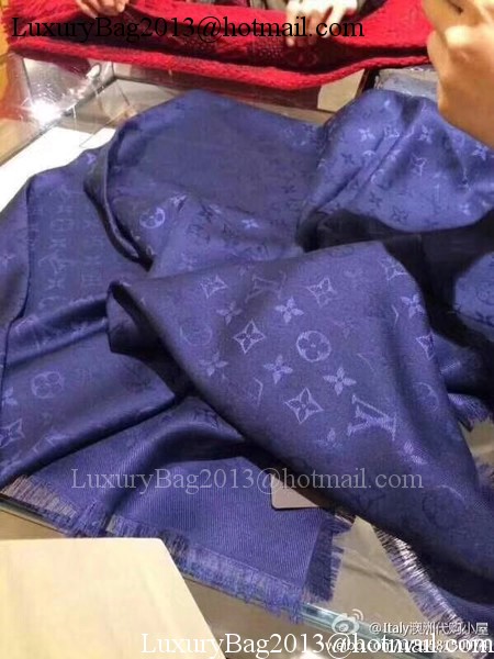 Louis Vuitton MONOGRAM DENIM Scarf M33695 Royal Louis Vuitton MONOGRAM DENIM Scarf M33695 Royal