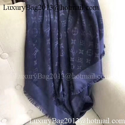 Louis Vuitton MONOGRAM DENIM Scarf M33695 Royal Louis Vuitton MONOGRAM DENIM Scarf M33695 Royal