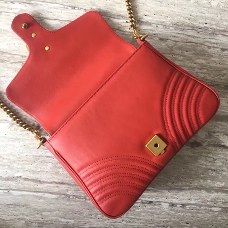 Gucci GG Marmont Small Top Handle Bag 498110 Red Gucci GG Marmont Small Top Handle Bag 498110 Red