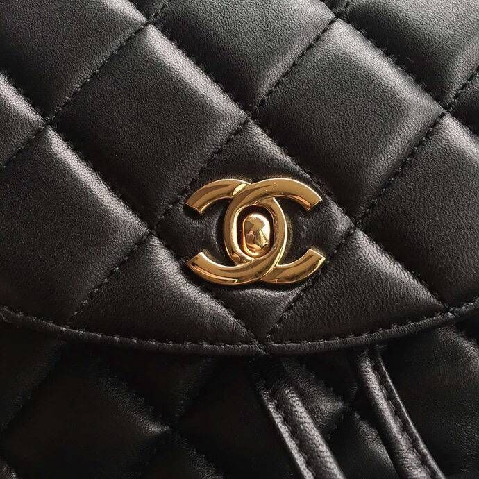 Chanel Original Sheepskin Backpack 56987 black Chanel Original Sheepskin Backpack 56987 black