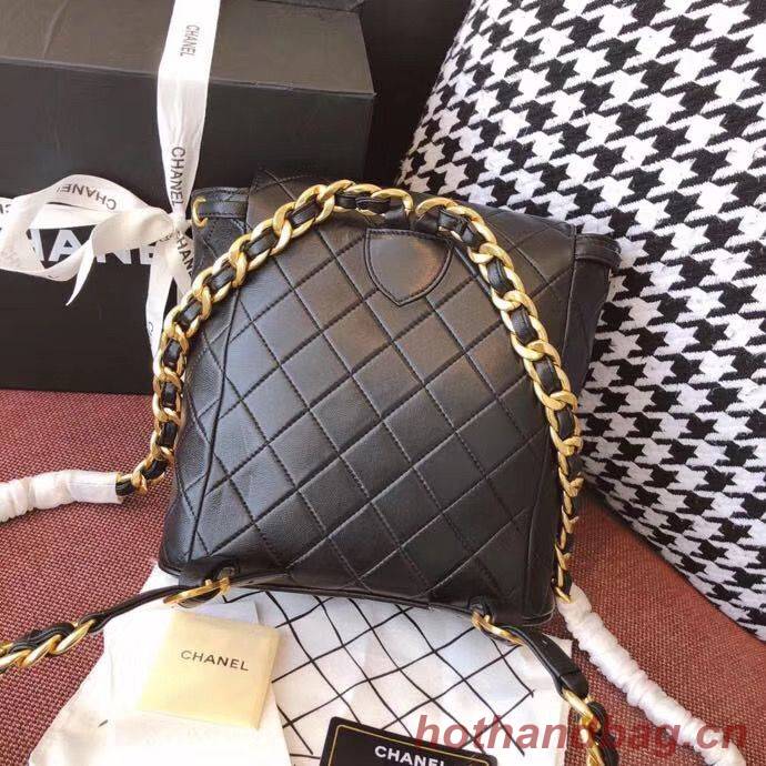 Chanel Original Sheepskin Backpack 56987 black Chanel Original Sheepskin Backpack 56987 black