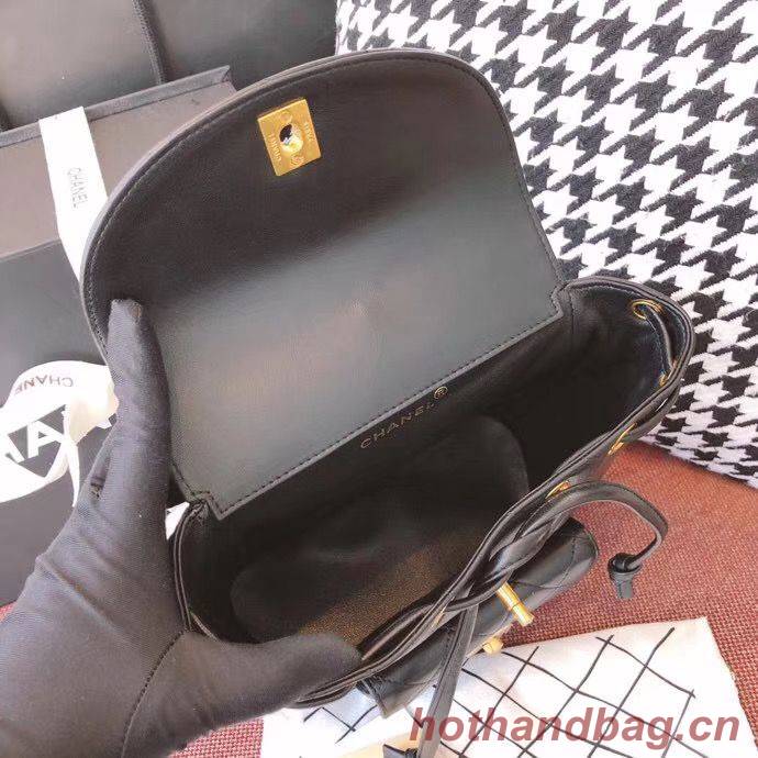 Chanel Original Sheepskin Backpack 56987 black Chanel Original Sheepskin Backpack 56987 black