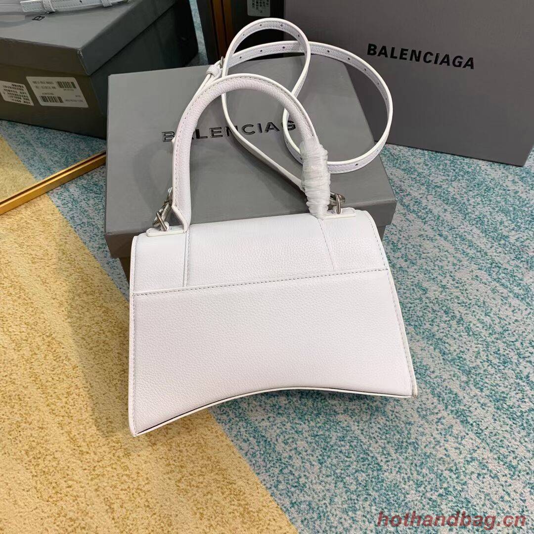 Balenciaga HOURGLASS SMALL TOP HANDLE BAG B108895 white Balenciaga HOURGLASS SMALL TOP HANDLE BAG B108895 white