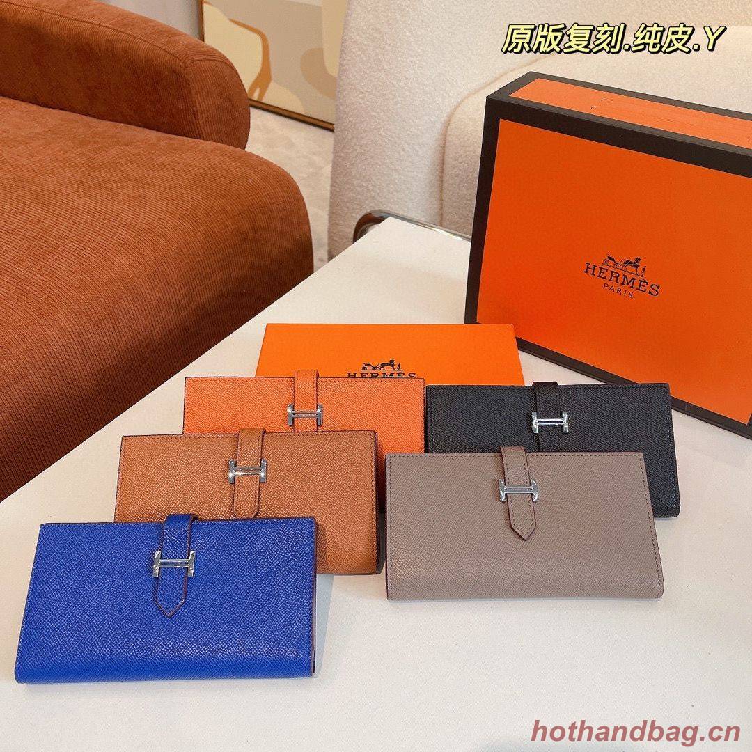 Hermes Bearn Japonaise Bi-Fold Wallet Espom Leather A208 Hermes Bearn Japonaise Bi-Fold Wallet Espom Leather A208