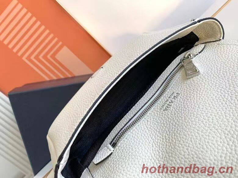 Prada Leather bag with shoulder strap 1DB443 white Prada Leather bag with shoulder strap 1DB443 white