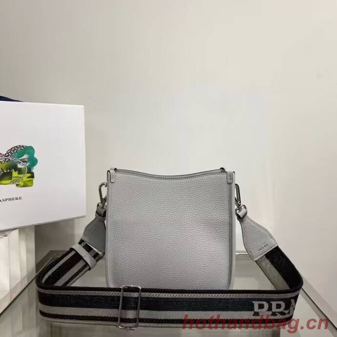 Prada Leather mini shoulder bag 1BH191 Grey Prada Leather mini shoulder bag 1BH191 Grey