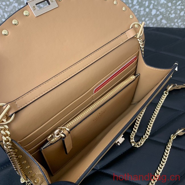 VALENTINO GARAVANI Loco Calf leather bag 0059 Apricot