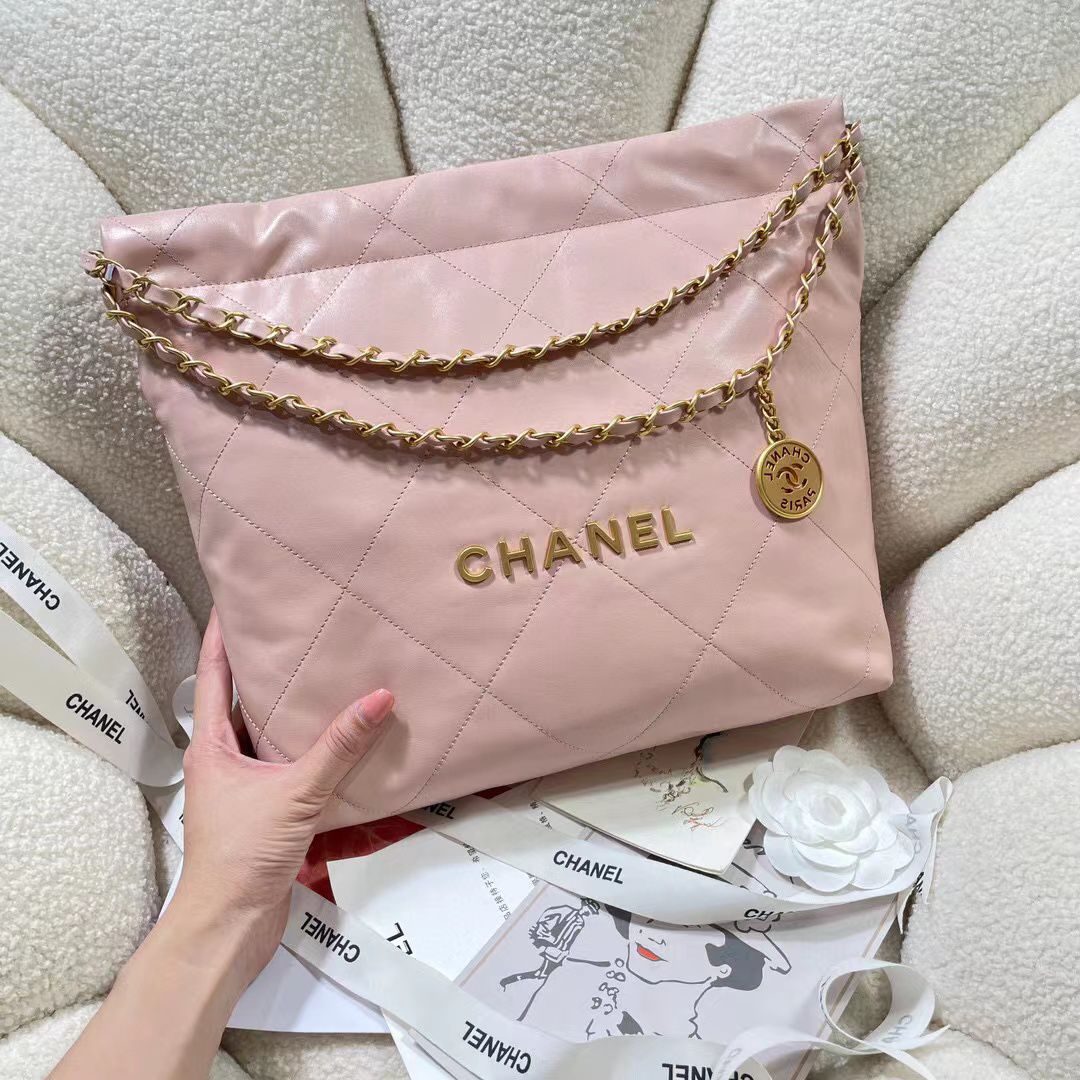 CHANEL 22 SMALL HANDBAG AS3260 light pink CHANEL 22 SMALL HANDBAG AS3260 light pink