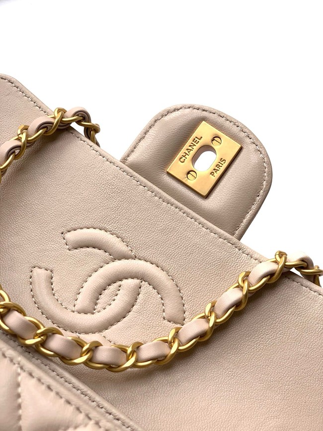 Chanel MINI FLAP BAG WITH TOP HANDLE AS5354 Cream