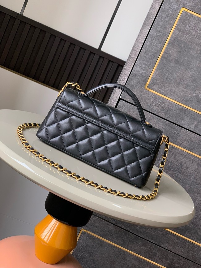 Chanel MINI FLAP BAG WITH TOP HANDLE AS5354 black