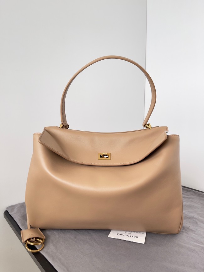 Balenciaga Rodeo Handbag smooth calfskin 795457 Apricot