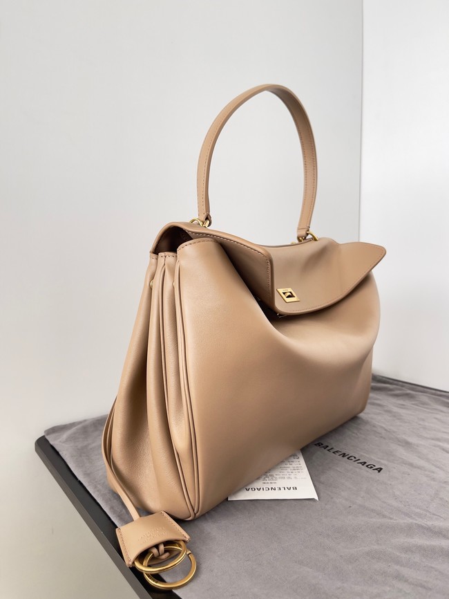 Balenciaga Rodeo Handbag smooth calfskin 795457 Apricot