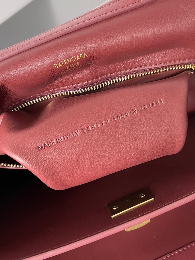 Balenciaga Rodeo Handbag smooth calfskin 795457 Burgundy