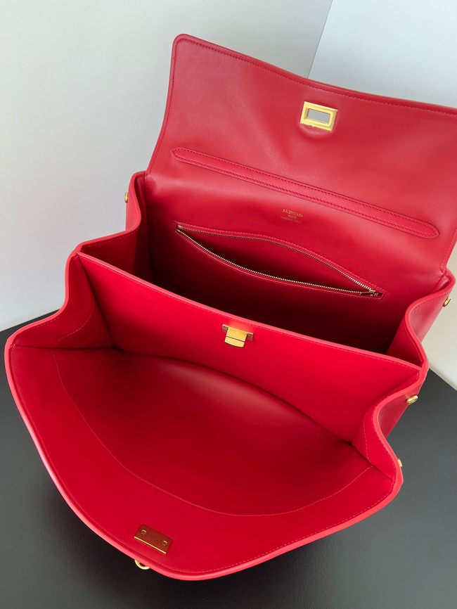 Balenciaga Rodeo Handbag smooth calfskin 795457 red