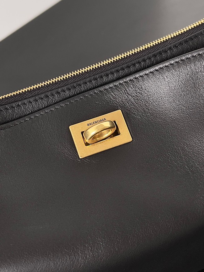Balenciaga Rodeo Mini Handbag smooth calfskin 795455 black&gold