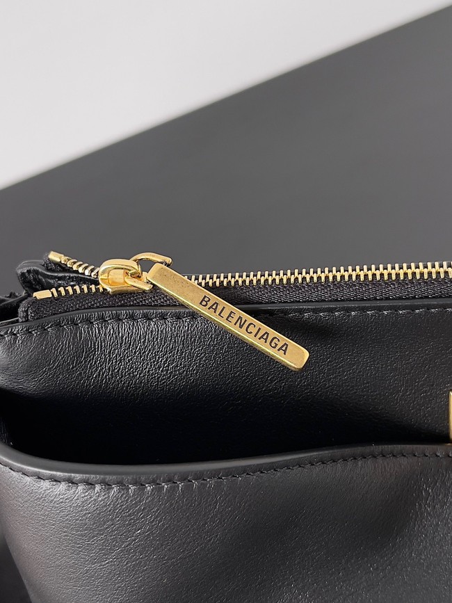 Balenciaga Rodeo Mini Handbag smooth calfskin 795455 black&gold