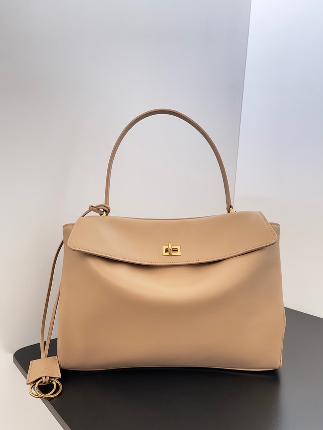 Balenciaga Rodeo Handbag Large smooth calfskin 795458  Apricot