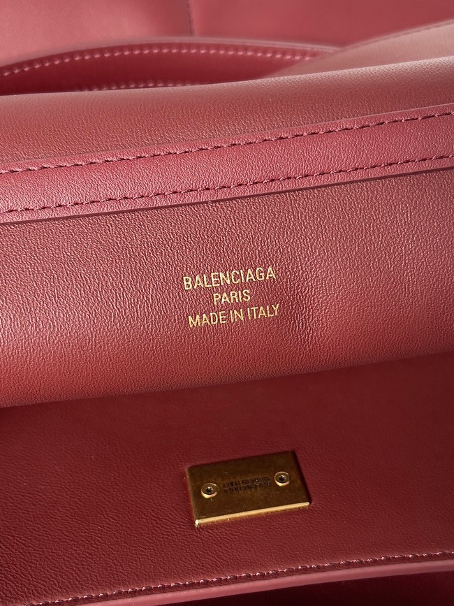 Balenciaga Rodeo Handbag Large smooth calfskin 795458 Burgundy