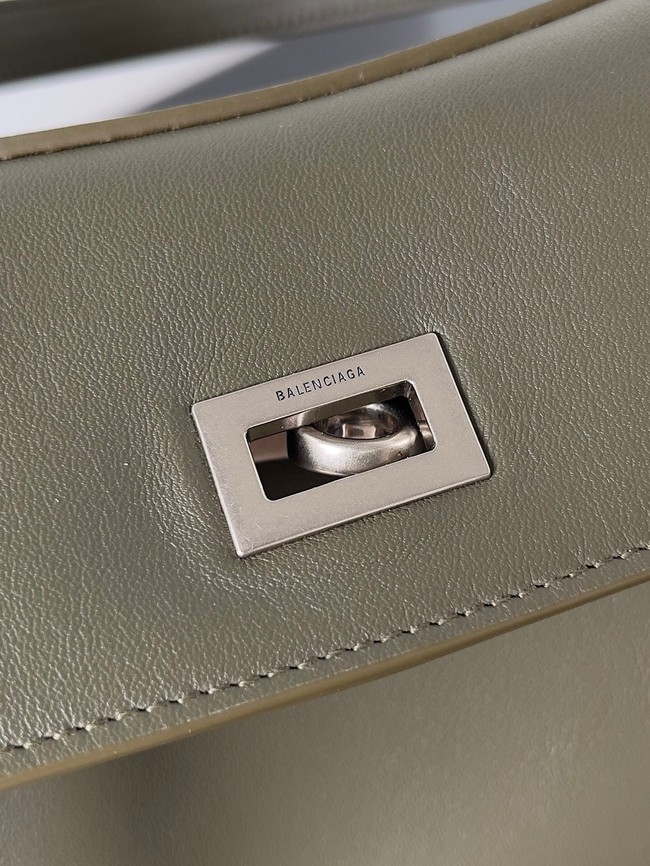 Balenciaga Rodeo Handbag Large smooth calfskin 795458 green