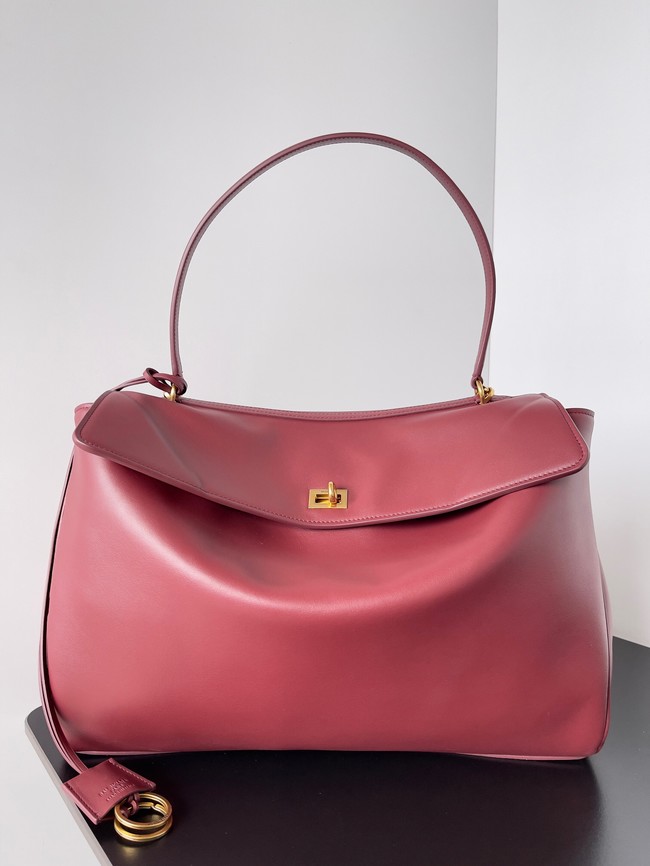 Balenciaga Rodeo Handbag Large smooth calfskin 795459 Burgundy