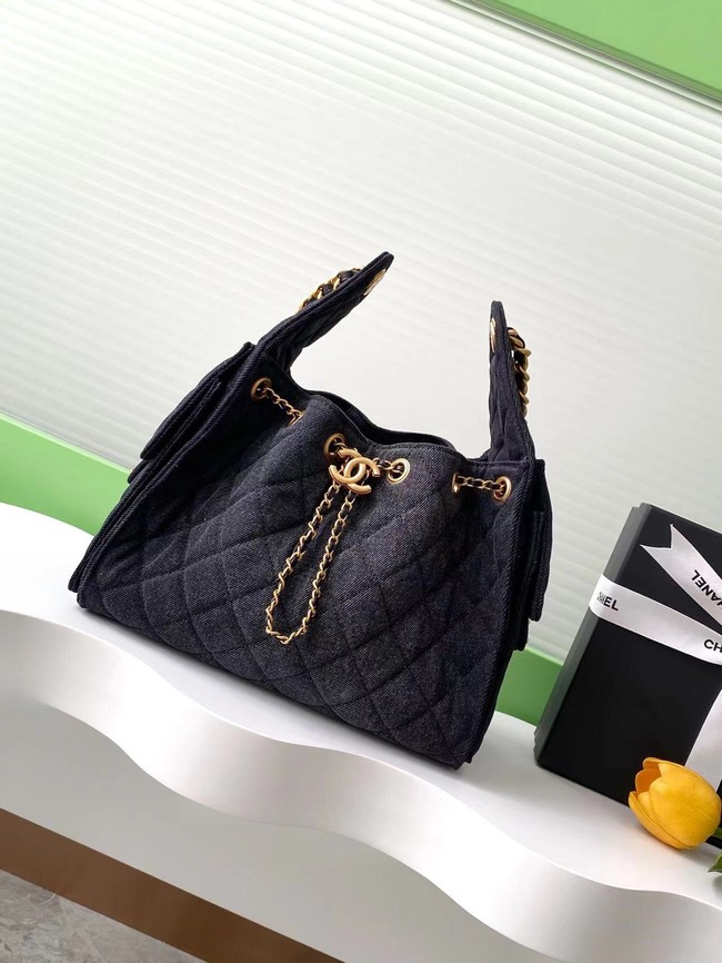 Chanel Denim HOBO BAG AS5311 black