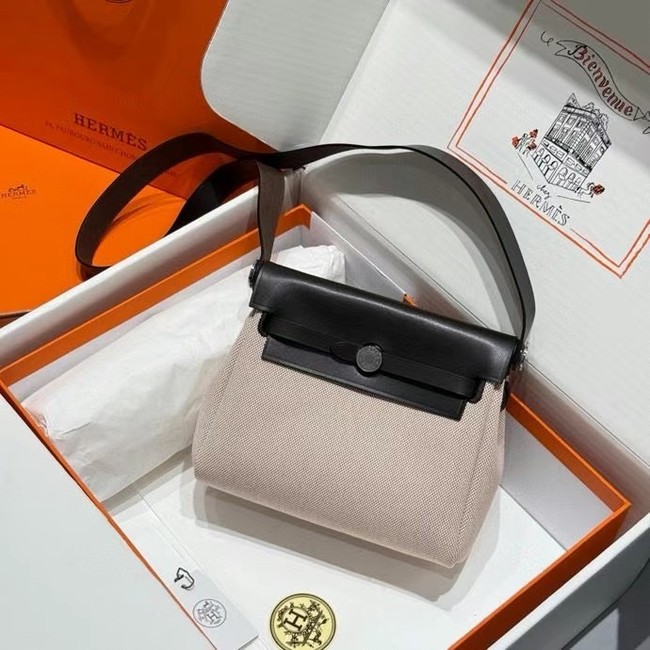 Hermes mini Herbag 20CM Original Canvas Leather & Calfskin 48888-5