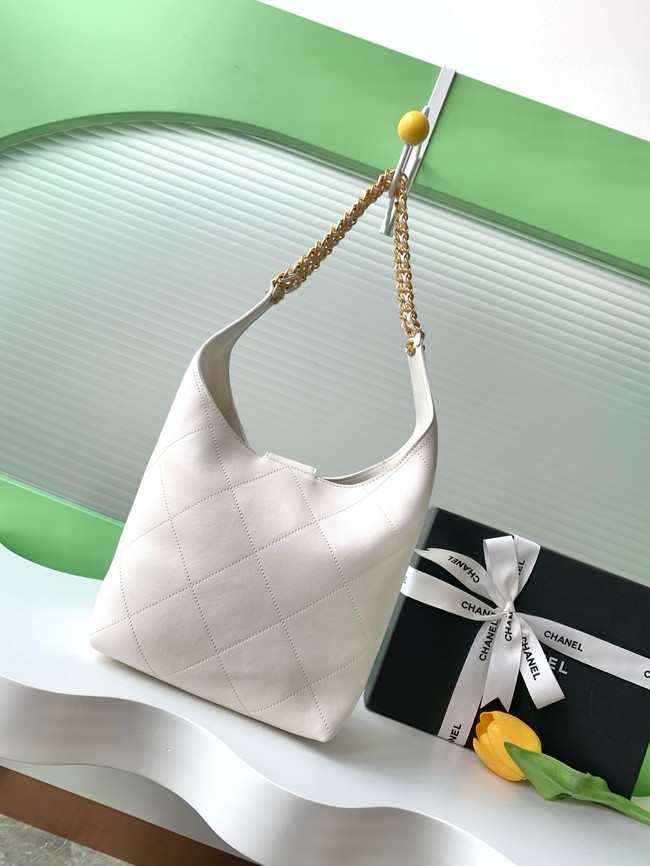 Chanel HOBO HANDBAG AS5403 white