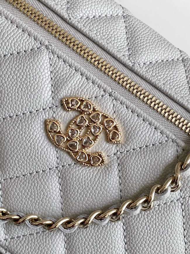 Chanel CLUTCH WITH CHAIN AP4531 light gray