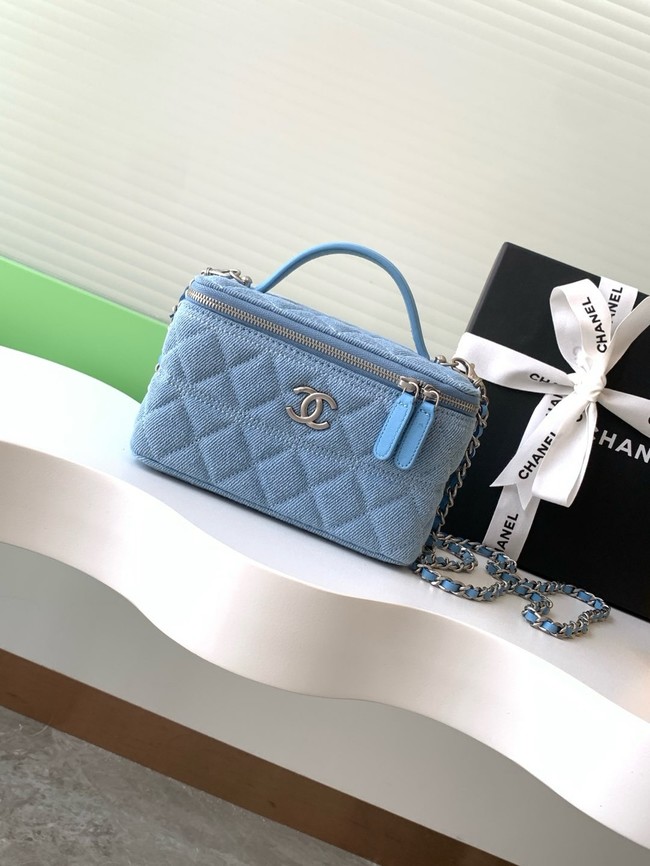 Chanel CLUTCH WITH CHAIN Denim AP4404-2 blue