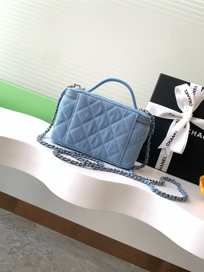 Chanel CLUTCH WITH CHAIN Denim AP4404 blue