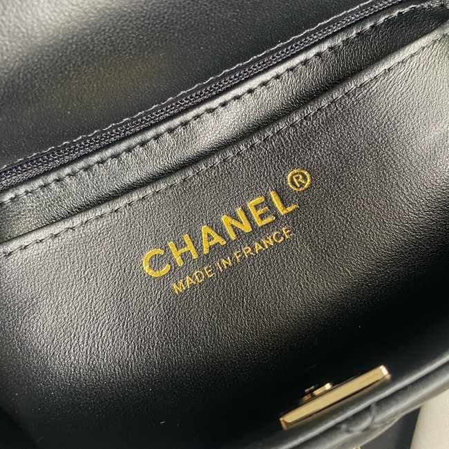 Chanel SMALL FLAP BAG WITH TOP HANDLE AS5111 black