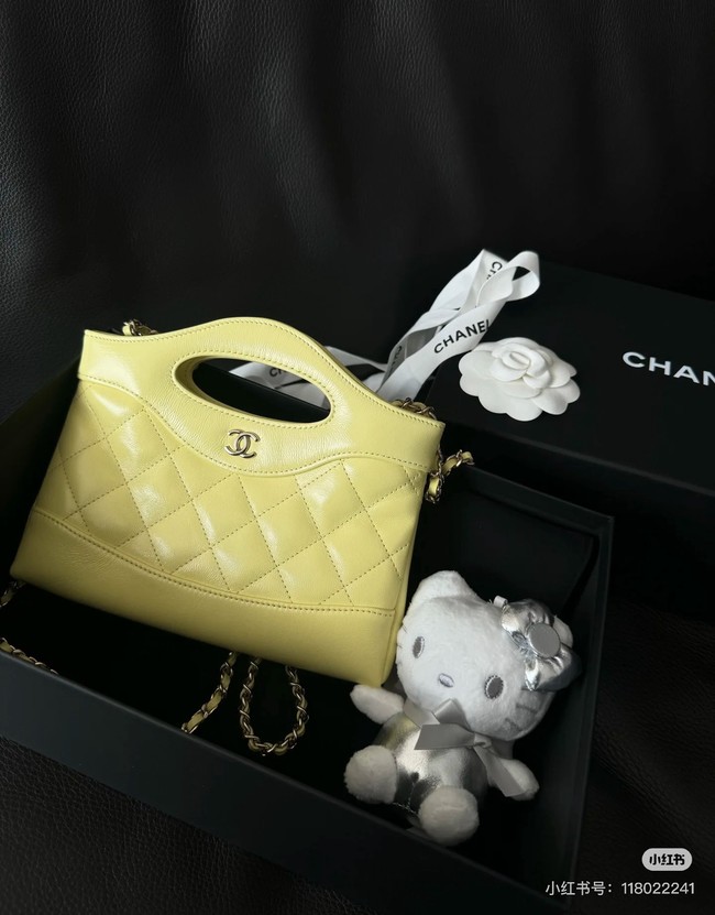 Chanel mini 31 bag AP3656 yellow