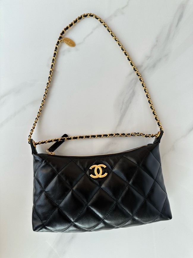 Chanel Medium HOBO BAG AS5498 black