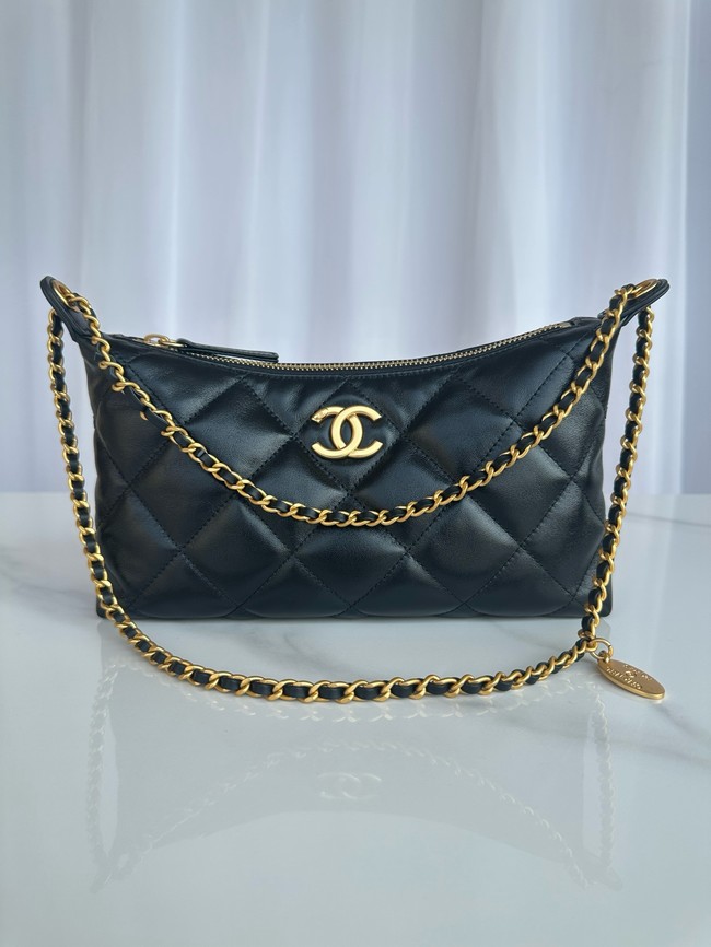 Chanel Medium HOBO BAG AS5498 black