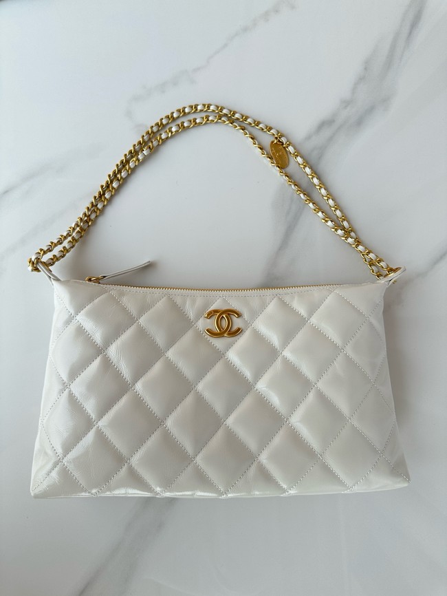 Chanel Medium HOBO BAG AS5498 white