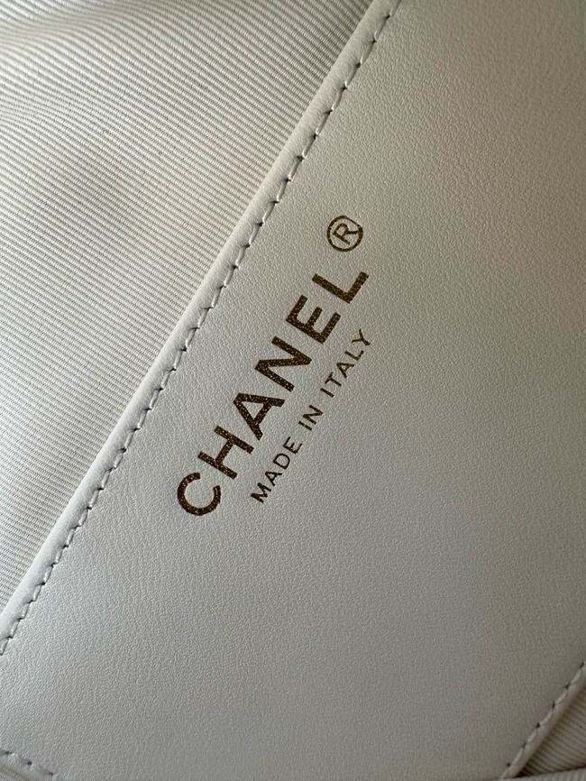 Chanel Medium HOBO BAG AS5498 white