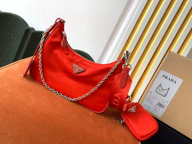 Prada Re-Edition nylon shoulder bag 1BH204 red