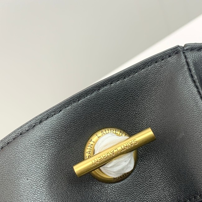 SAINT LAURENT JAMIE SHOPPING IN LAMBSKIN 809824 black