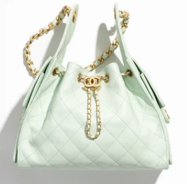 CHANEL 25 SMALL HANDBAG AS5293 Light Green