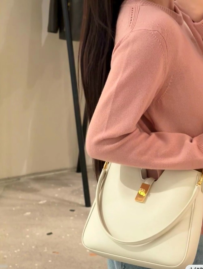 Celine SMALL CAMILLE 16 SOFT BAG IN SMOOTH CALFSKIN 120693 RICE